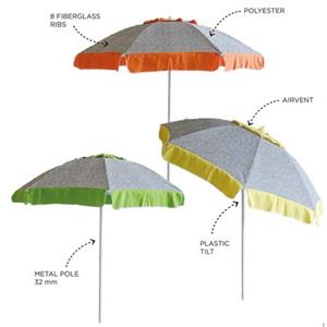 OMBRELLONE SPIAGGIA DIAM.200 C/SNODO V/G/ALL-037
